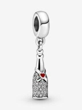 Pandora Sparkling Wine Bottle Dangle Charm